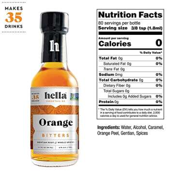Hella Cocktail Co. 5-Pack Bitters Set for Craft Cocktails
