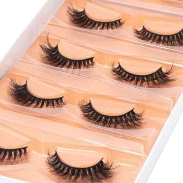 DYSILK Cat Eye Lashes: 5 Pairs Mink Lashes for Every Occasion