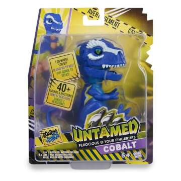 Untamed Roaring Dinos Interactive T-Rex, Cobalt (Blue) - 40+ Sounds and Reactions, Dinosaur Responds...