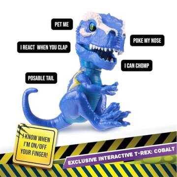 Interactive T-Rex Cobalt with 40+ Sounds and Reactions