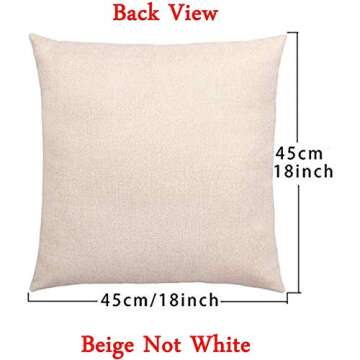 Summer Theme Decorative Throw Pillow Covers for Home