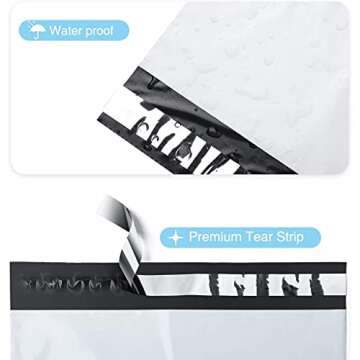 Immuson 14.5"x19" Poly Mailers - 500 Pack Self Sealing