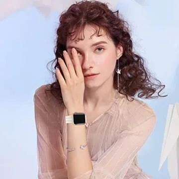 Designer Sport Band Compatible with Apple Watch iWatch Bands 38mm 40mm 41mm 42mm 44mm 45mm 49mm Men Women, Soft Silicone Strap Wristbands for Apple Watch Series 9/8/7/6/5/4/3/2/1/SE/Ultra