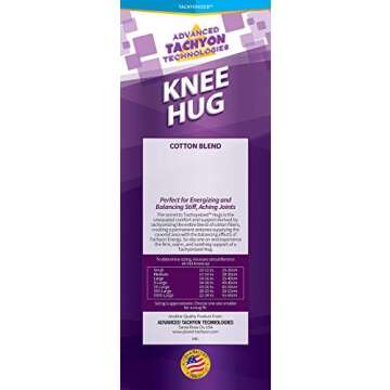 Advanced Tachyon Technologies Tachyonized Knee Hug for Knee Pain, Running | Knee Support, Knee Brace, Knee Pad - Size M14 (Fits 14" - 16" or 35-40cm)