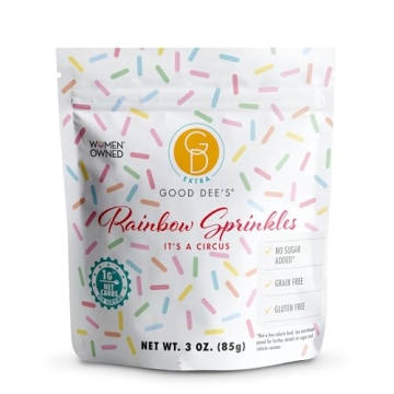 Good Dee’s Keto Rainbow Sprinkles - Sugar-Free, Low Carb, Gluten-Free Topping