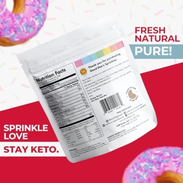 Keto Rainbow Sprinkles Sugar-Free Low Carb Gluten-Free