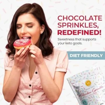 Keto Rainbow Sprinkles Sugar-Free Low Carb Gluten-Free