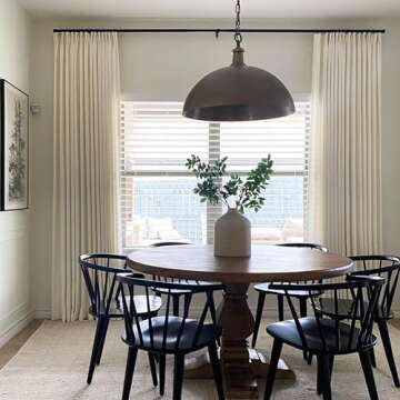 TWOPAGES Isabella Customizable Linen Textured Cotton Curtain for Living Room Bedroom Custom Made (1 Panel)