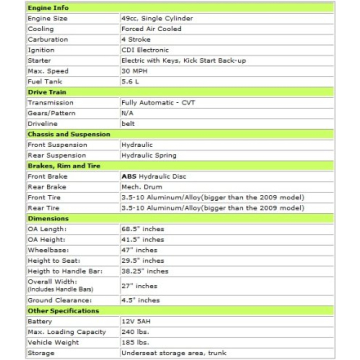 Compact 49cc/50cc Street Legal Scooter for Efficient Commuting