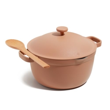Our Place Perfect Pot - 5.5 Qt Nonstick Ceramic Sauce Pan with Lid | Versatile Cookware for Stovetop...