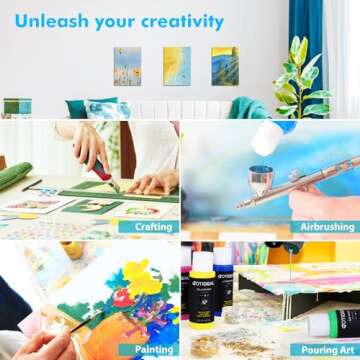 GOTIDEAL Canvas Boards for Painting, 8x10 inch Set of 8, Gesso Primed White Blank Canvases for Painting - 100% Cotton Art Supplies Canvas Panel for Acrylic Paint, Pouring, Oil Paint