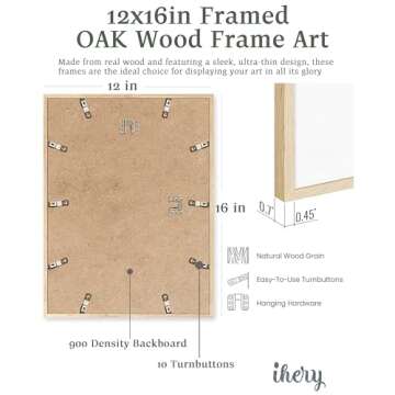 iHery Natural OAK Wood Trendy Retro Newspaper Headline Framed Wall Art, 12x16 in Better Late Than Ugly Poster Vintage Canvas Print, Beige Frame Logs Preppy Funky Bathroom Décor Living Room Set of 1