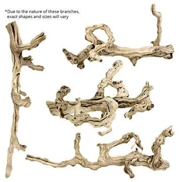 Koyal Wholesale 18" Natural Grapevine, Sandblasted Reptile Wood Branches, Terrarium Grapewood, Reptile Branch, Grapewood Branch, Grapevine Wood for Wedding Centerpieces, Branch Decor