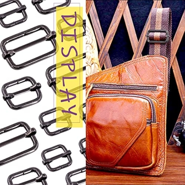 50Pcs Metal Rectangle Adjuster Buckles for DIY Crafts