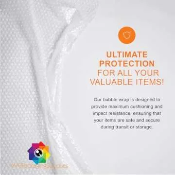 AVG Packaging Small Bubble Wrap - Bulk Bubble Wrap Roll for Moving & Shipping - Heavy Duty Packing Wrap, Perforated Every 12" (175' x 3/16" x 12")