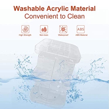 DreamGenius 360 Rotating Makeup Organizer, DIY Adjustable Makeup Carousel Spinning Holder Storage Rack, Large Capacity Make up Caddy Shelf Cosmetics Organizer Box, Best for Countertop, Square