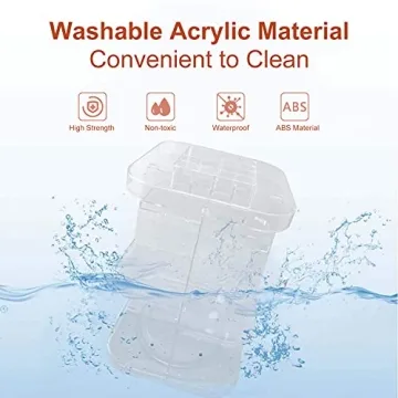 DreamGenius 360 Rotating Makeup Organizer, DIY Adjustable Makeup Carousel Spinning Holder Storage Rack, Large Capacity Make up Caddy Shelf Cosmetics Organizer Box, Best for Countertop, Square