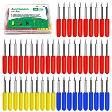 50PCS Replacement Blades Compatible with Explore Air 2/Air 3/Maker/Maker 3/Expression, 10PCS Fine Po...