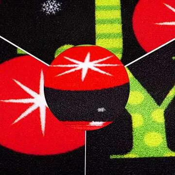 URATOT Christmas Welcome Doormats Creative Christmas Joy Printed Floor Mats Xmas Indoor Outdoor Welcome Rugs, 20 x 28 inches