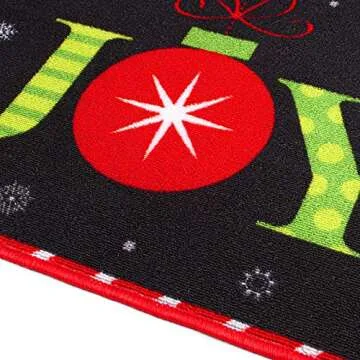 URATOT Christmas Welcome Doormats Creative Christmas Joy Printed Floor Mats Xmas Indoor Outdoor Welcome Rugs, 20 x 28 inches