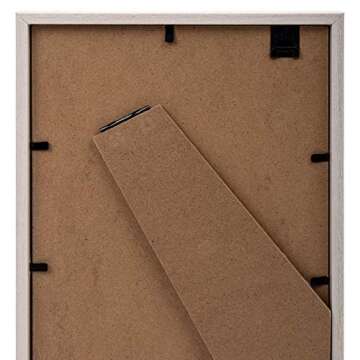 Truu Design Boho Print Picture Frame, Ideal for Tabletop Display, Lightweight Photo Frame with Glass Cover, 4" x 6", Ivory