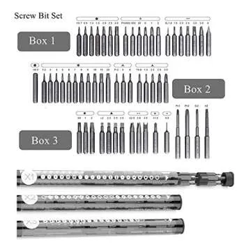 Wowstick 1F Pro Upgrade Electric Screwdriver Portable 64 in 1 Bits Screw Driver Set Cordless Chargeable for Cell Phone Camera Notebook Repair Tools Kit
