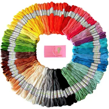 Premium Rainbow Color Embroidery Floss - 116 Pcs - Perfect for Crafts, Bracelets and More
