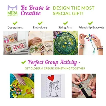 Premium Rainbow Color Embroidery Floss Set - 116 Pcs