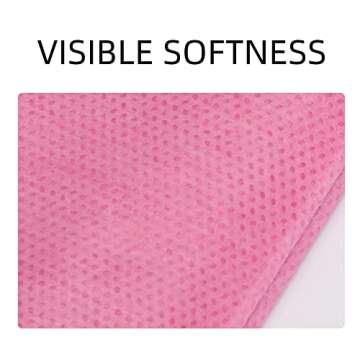 100 PCS Disposable Massage Table Sheets - Breathable & Stylish Pink Covers