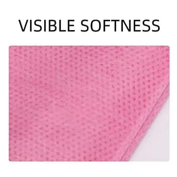 100 PCS Disposable Massage Table Sheets - Breathable & Stylish Pink Covers