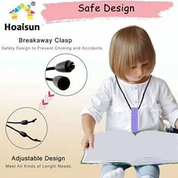 Chew Necklaces for Sensory Kids, Chewy Necklace Sensory Bundle for Boys and Girls with Chewing, Teething, Biting, ADHD, Autism, Silicone Oral Motor Chew Teether Fidget Toys for Adults 5 Pack