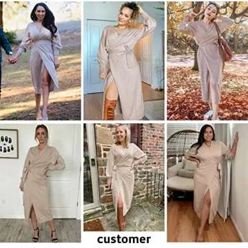 Chic EXLURA Knit Sweater Dress for Every Occasion