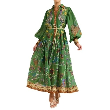 Rainbow Maxi Dress for Women - Flowy Wedding Guest Dress