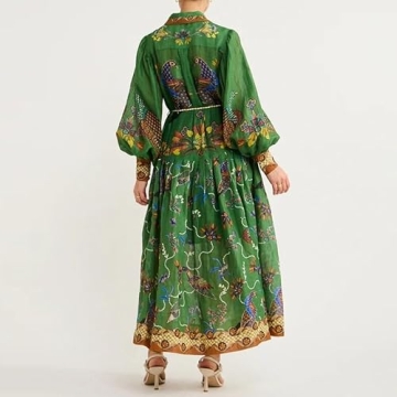 Rainbow Maxi Dress for Women - Flowy Wedding Guest Dress