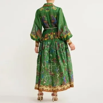 Rainbow Maxi Dress for Women - Flowy Wedding Guest Dress