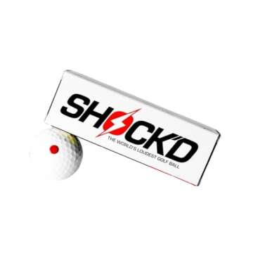 SHOCK'D GOLF BALLS - The World's Loudest Novelty Prank Ball (Sleeve of 3)