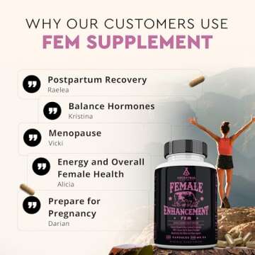 Ancestral Supplements Grass Fed FEM Liver Supplement for Women with Collagen, CoQ10, Vitamin B12, Joint Support Bone Marrow Capsules for Energy, Immunity, Pasture Raised, NonGMO, 500mg Each, 180 Count