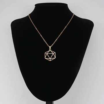 Dungeons and Dragons RPG Necklace & Gift Set for Gamers