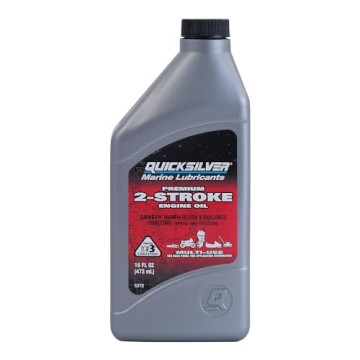 Quicksilver Premium 2-Stroke Engine Oil for Outboards, PWCs, and More - 1 Pint
