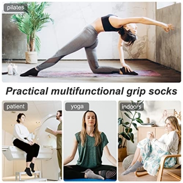 Zando Non-Slip Pilates Socks for Ultimate Comfort