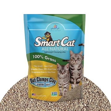 SmartCat All Natural Clumping Cat Litter - 10 Pound - Eco-Friendly and Dust-Free