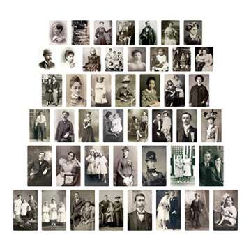 Tim Holtz Advantus Found Relatives Vintage Portraits - Nostalgic Black and White Collection