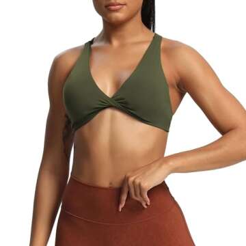 Aoxjox Women's Workout Sports Bras Fitness Backless Padded Satara Low Impact Bra Yoga Crop Tank Top ...