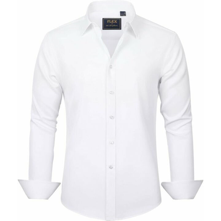 Wrinkle-Free J.VER Men's Dress Shirts for Business Casual