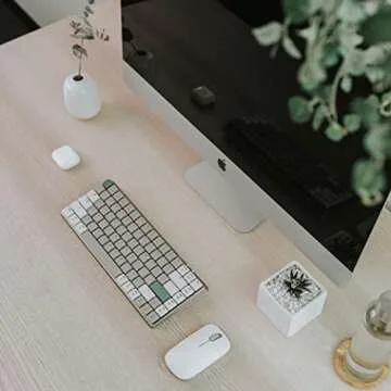 Azio Cascade Slim Mechanical Keyboard, 75% Layout, Low Profile Backlit RGB, Hotswap Switches and Keycaps, Wired USB-C or Bluetooth Wireless Connection (Gateron Brown Switches) (Forest Dark)