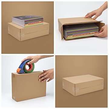 Buy CRUGLA Shipping Boxes 12x9x4 - 25 Packs for Mailing