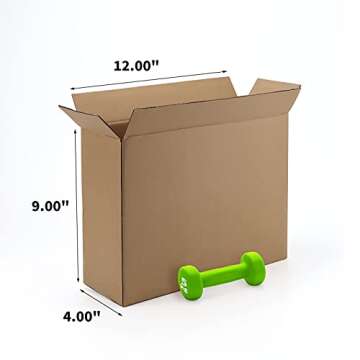 Buy CRUGLA Shipping Boxes 12x9x4 - 25 Packs for Mailing