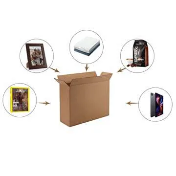 Buy CRUGLA Shipping Boxes 12x9x4 - 25 Packs for Mailing