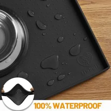 Hubulk Dog Feeding Mat - Waterproof & Non-Slip Silicone Design