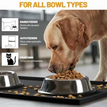 Hubulk Dog Feeding Mat - Waterproof & Non-Slip Silicone Design